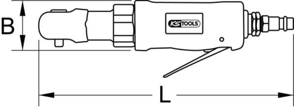 KS TOOLS Räikkäväännin (paineilma) 515.5515